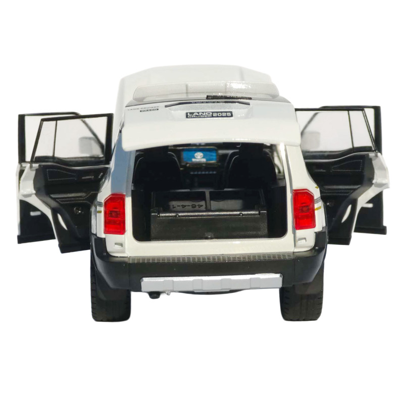 Машинка метал Toyota Land Cruiser Prado АвтоЕксперт біла 1:24 звук світло 21*8*8 см (G7605-44)