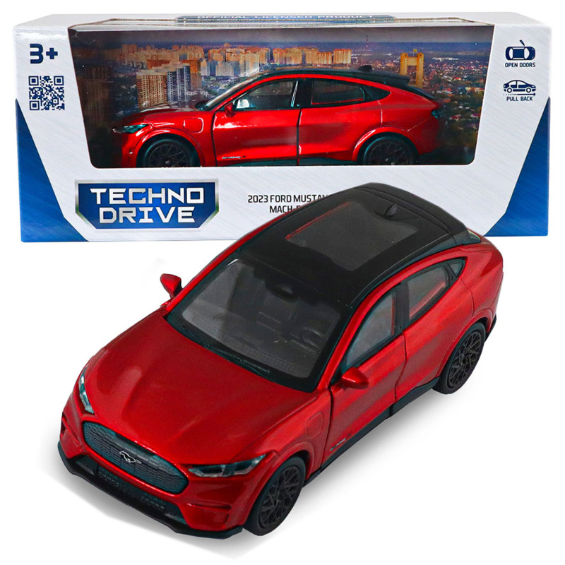 Машина металл Ford Mustang Mach-E GT 2023 Форд 1:43 красный 5*12*4см (250387W)