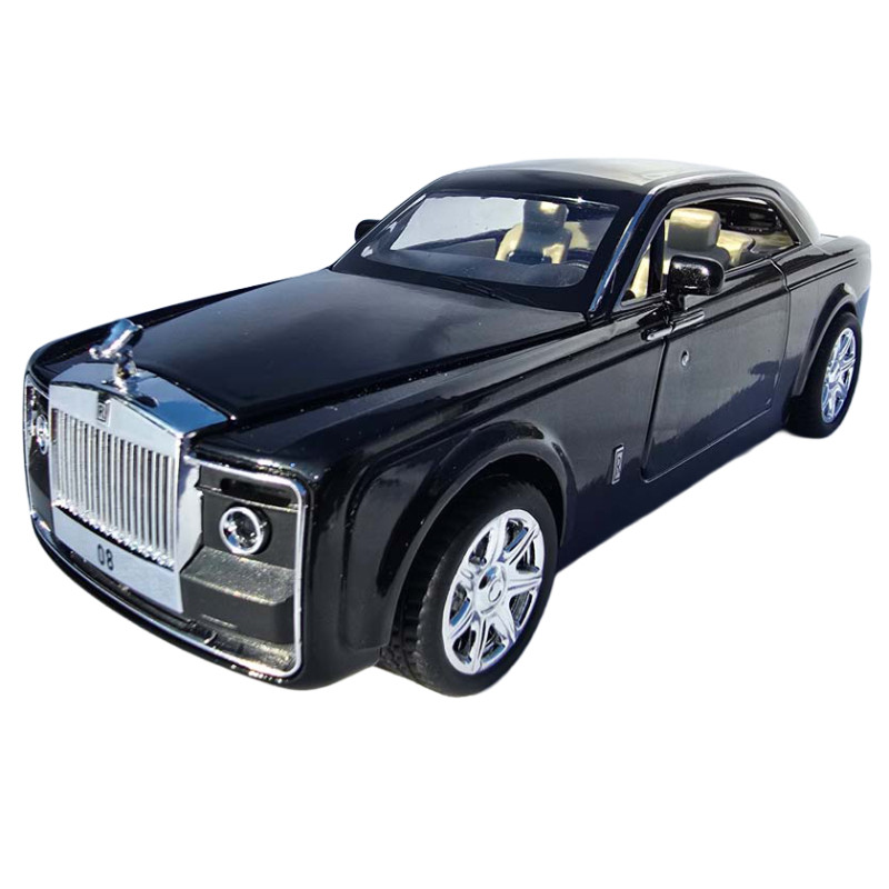 Машинка метал Rolls-Royce Sweptail чорна 1:24 звук світло інерція відкр двері баг капот 20*7*5,5 см (RS-87412)
