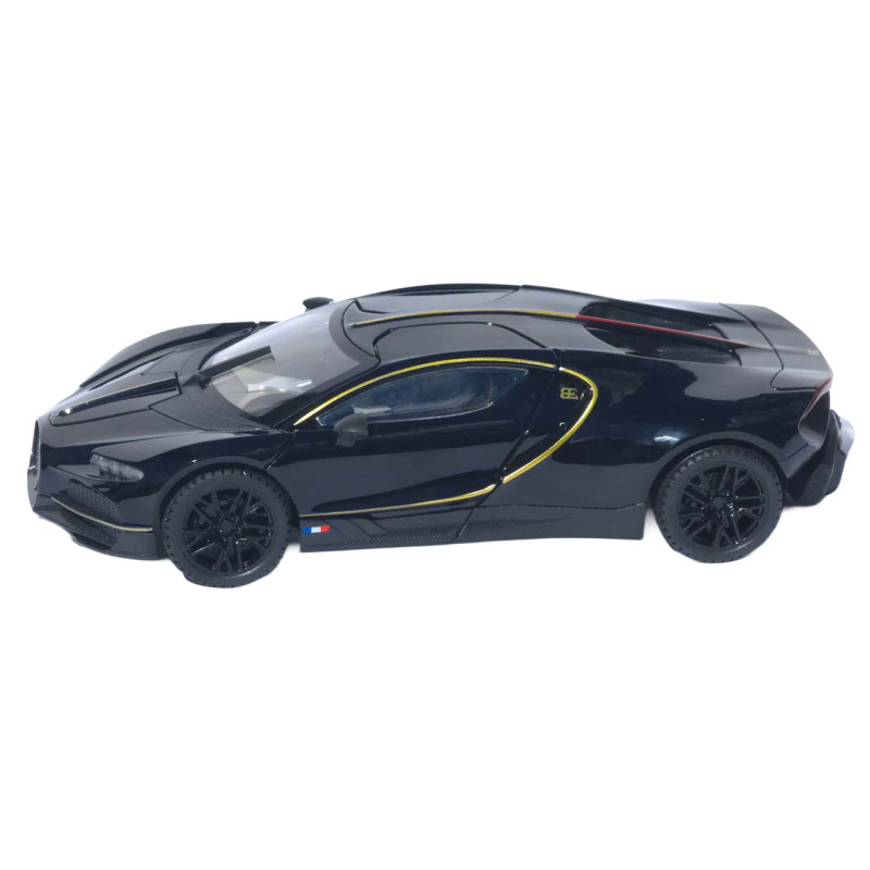 Машинка метал Bugatti Chiron АвтоЕксперт 1:24 чорна звук світло інерція 20,5*10*5,5 см (G6601-52)