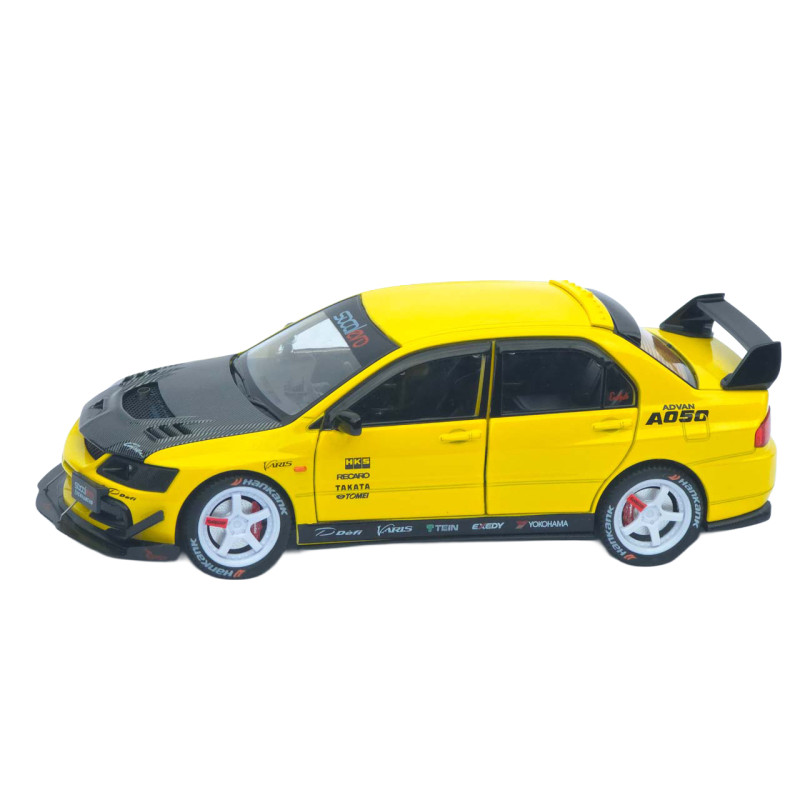Машинка метал Mitsubishi Lancer Evolution IX АвтоЕксперт жовта 1:24 звук світло 21*8*7 см (G8119-55)