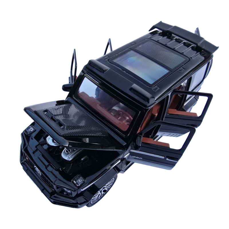 Машинка метал Mercedes-Benz Brabus Мерседес Брабус чорний 1:32 звук світло 15,5*6,8*6,5см (61600)
