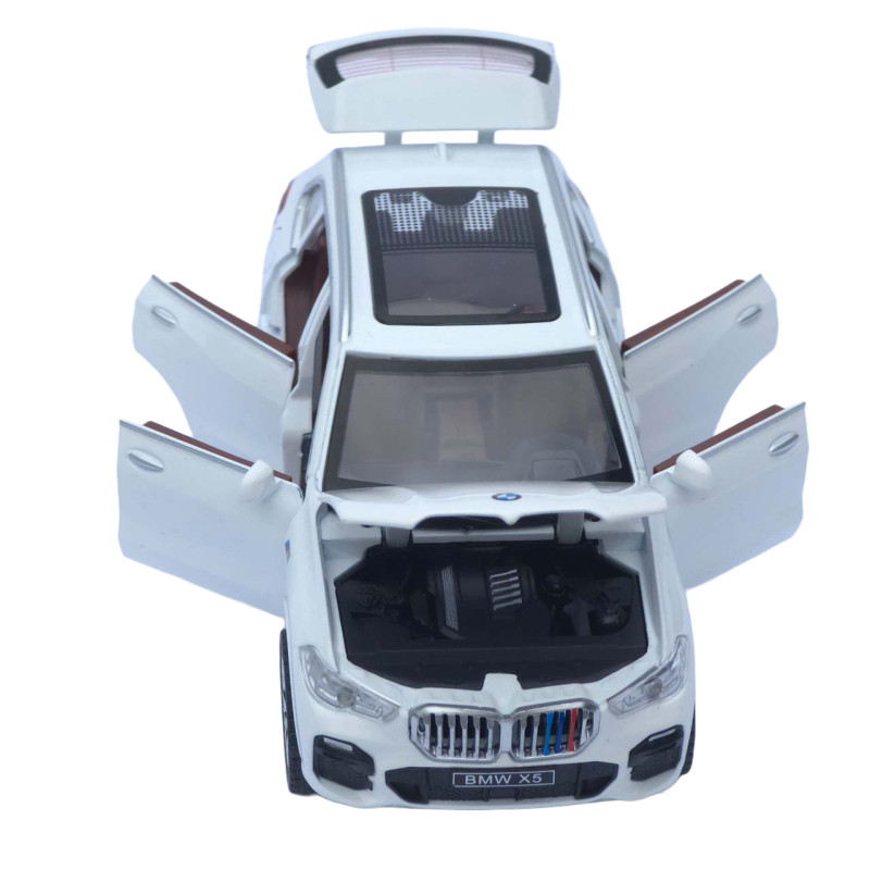 Машинка метал BMW X5 АвтоСвіт біла 1:32 звук світло інерція 16*7,5*6,5 см (AP-1755)