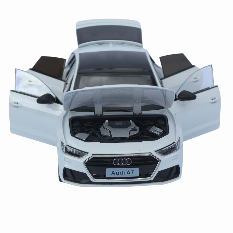 Машинка металева Audi A7 АвтоЕксперт біла 1:24 звук світло відкр двері капот багажник (1904-17)