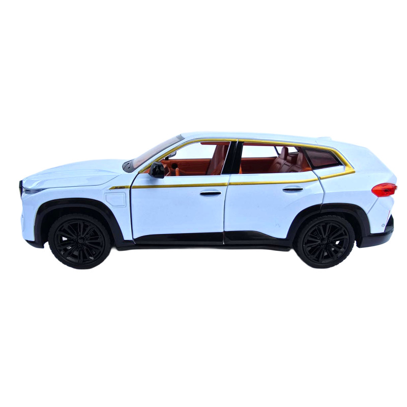 Машинка металева BMW XM БМВ біла Автопром 1:24 світло звук відкр двері баг капот 20,5*8*7 см (AP7742)