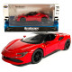 Іграшкова машинка металева Ferrari, Феррарі червона, звук, світло, інерція, откр двері, капот, Автоексперт, 1:32,14,5*7*4см (ТК-19002)