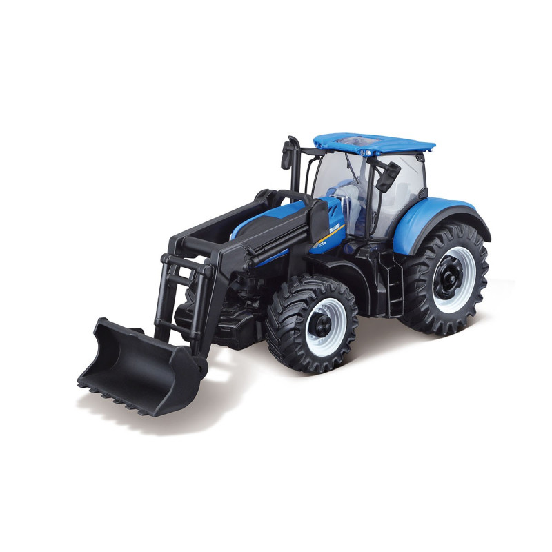 Спецтехника трактор New Holland T7.315 Bburago, 1:32, с погрузчиком, синий (18-31632)