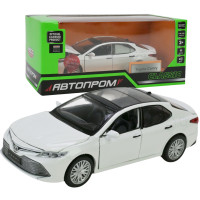 Машинка металева Toyota Camry 70 Автопром 1:34 біла звук світло відкр двері 14,5*6*4,5 см (68459)