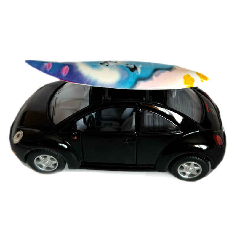 Машинка металева Volkswagen new beetle Фольксваген жук чорний 1:36 відкр двері резинові колеса 12,5*5*6 см (KT5028WS)