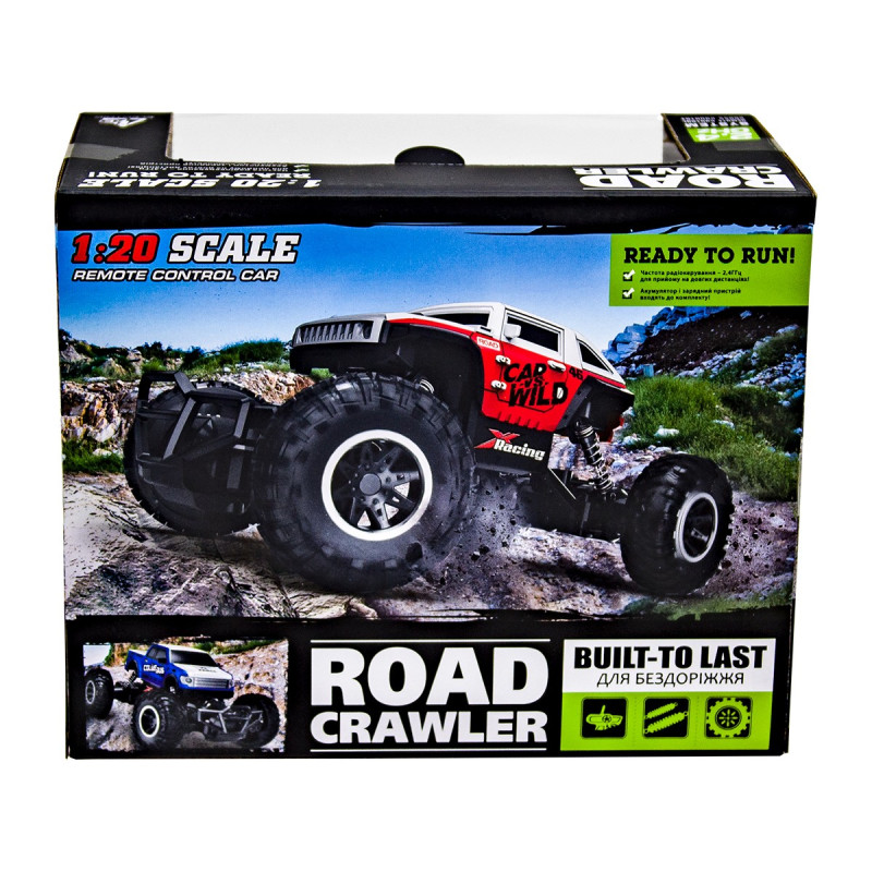 Машинка Off-road Crawler Rock Sport черная на радиоуправлении (1:20), пульт, аккум  18х11х8см (SL-110AB)