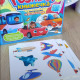 Книжка логічна WToys 10 ст транспорт картки на липучках сортер водна розмальовка маркер 23,5*22*1см (55049)