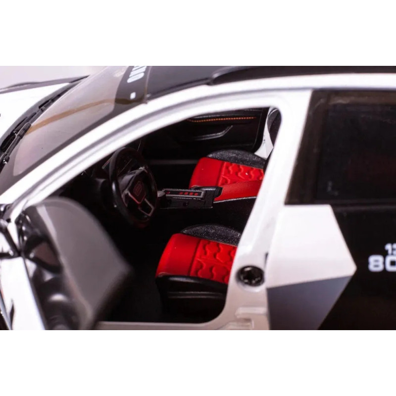 Машинка металева дитяча Audi RS6 Avant DTM 1:24 біла Ауді Автоексперт світло інерція відкриваються двері багажник капот 21*8*9 см (GT - 7011)