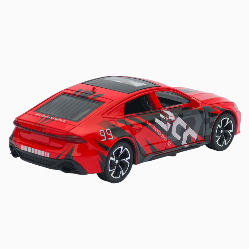 Машинка метал Audi RS7 Sportback АвтоЕксперт червона 1:32 звук світло інерція 15,5*7*5 см (ТК-7488)