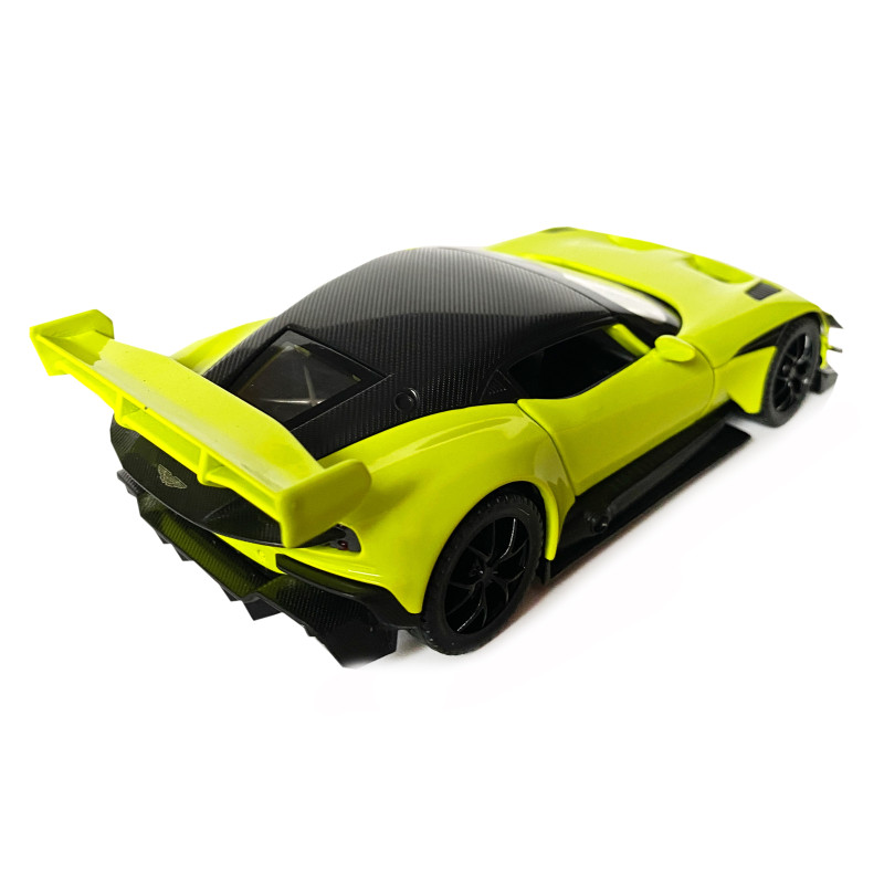 Іграшкова машинка металева Aston Martin Vulcan, астон мартін, салатова, звук, світло, інерція, откр двері, капот, Автоексперт, 1:32,14,5*7*4,5 см (ТК-10601)