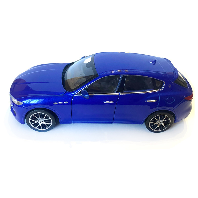 Іграшкова машинка металева WELLY 1:24 MASERATI LEVANTE, мазератті, відкр.двері, капот, синя, 18.5*7.5*6.5 см (24078W)