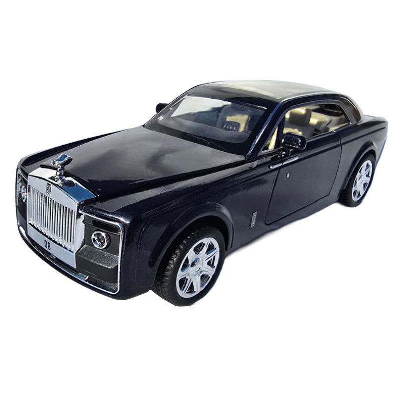 Машинка метал Rolls-Royce Sweptail синя 1:24 звук світло інерція відкр двері баг капот 20*7*5,5 см (RS-87412)