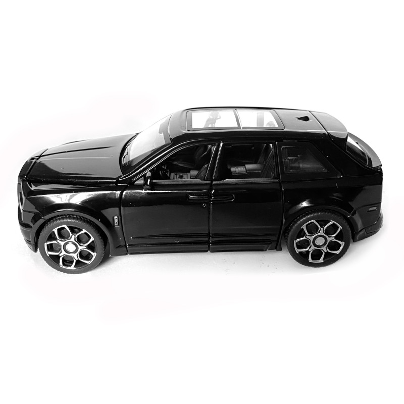 Іграшкова машинка металева Rolls-Royce Ghost BLACK BADGE, ролс ройс, чорний, звук, світло, інерція, откр двері, капот, Автоексперт, 1:32,15*8*5,5см (ТК-11056)