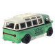 Машинка метал Volkswagen Type 2 (T1) зелена 1:32 світло звук інерція відч двері (TK-19102)