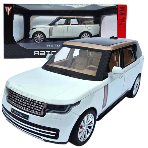 Машинка метал Range Rover L460 рендж ровер 1:24 білий світло звук 20,5*7*7см (RS-15526)
