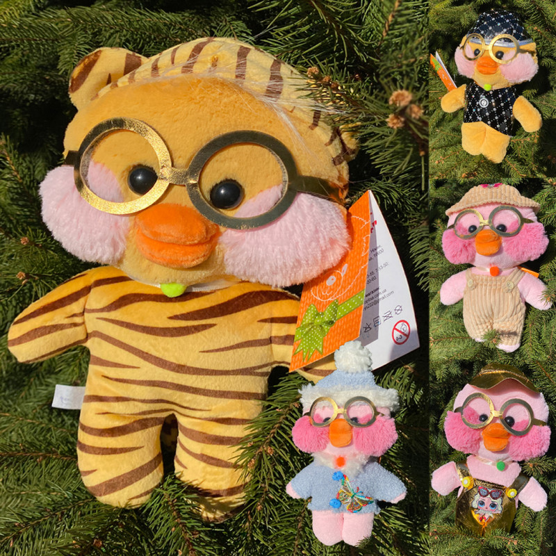 М'яка іграшка Каченя Lalafanfan duck Фаня в асортименті Лалафанфан 27*18*12 см (00246)
