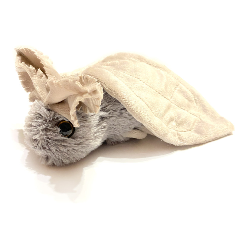 М'яка іграшка моль Моллі «Копіця» хутро штучне сіра 18*8*30 см (00289)