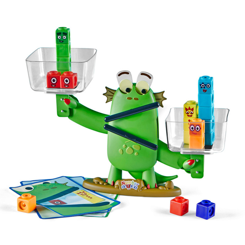 Навчальний ігровий набір Learning Resources серії Numberblocks Ваги Blockzee математика уп 8*28*22см (HM96089-UK)