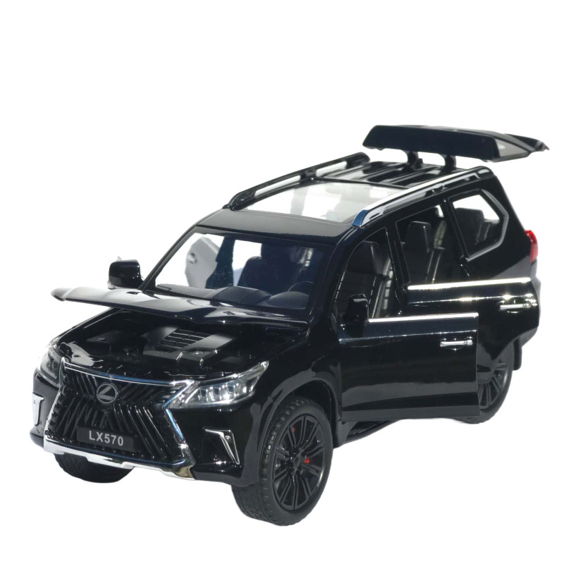 Машинка метал Lexus LX 570 АвтоСвіт чорна 1:22 звук світло інерція 21*9*8 см (AP-1982)