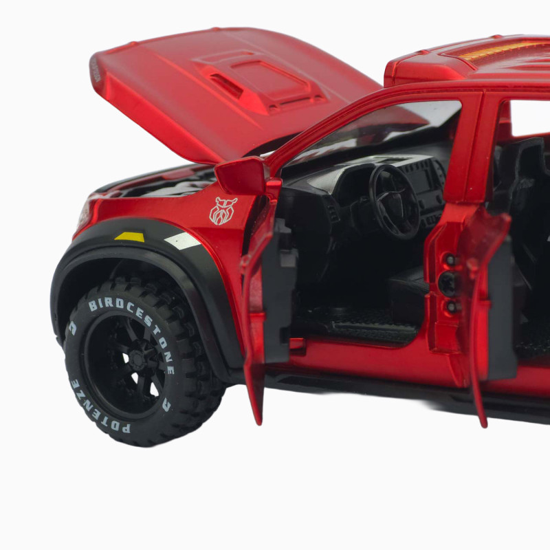 Машинка метал Mercedes-Benz X-Class 6x6 АвтоЕксперт червона 1:32 світло звук інерція (ТК-8452)