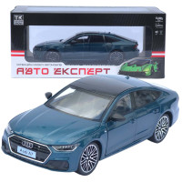 Машинка металева Audi A7 АвтоЕксперт синій 1:24 звук світло відкр двері капот багажник (1904-17)