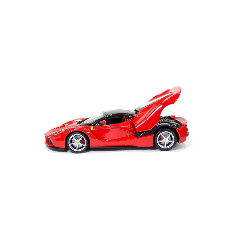 Машинка металлическая Laferrari Bburago 1:24, красная феррари лаферрари, откр капот, 13*5*3 см (18-26001)