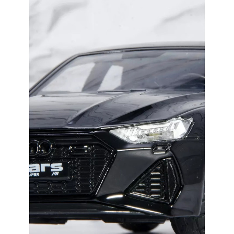 Іграшкова машинка металева Audi RS 7 Sportback (Ауди RS 7 Спортбек) «Автоексперт», чорна, батар., світло, звук, відкр. двері, від 3 р., 15*6*5, (40867)