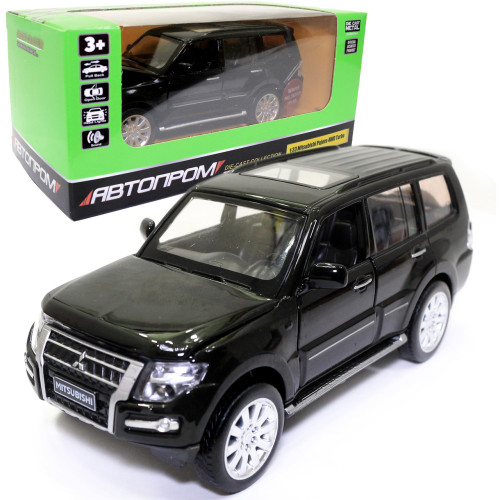 Іграшкова машинка металева «Mitsubishi Pajero 4WD Turbo» Автопром Мітсубісі, чорний, 14*5*5 см, (68463)