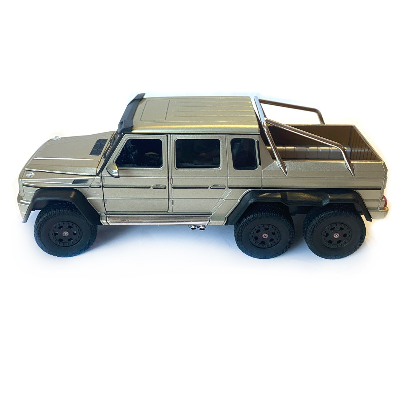 Іграшкова машинка металева WELLY 1:24 MERCEDES-BENZ G63 AMG 6X6, бронза, 23.5*8*8.5см (24061W)