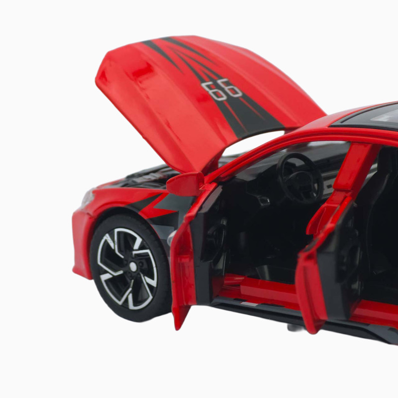 Машинка метал Audi RS7 Sportback АвтоЕксперт червона 1:32 звук світло інерція 15,5*7*5 см (ТК-7488)