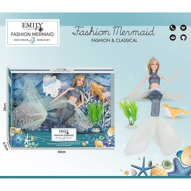 Лялька Emily "Русалонька" фігурка морського мешканця, висота 30 см (QJ137D)