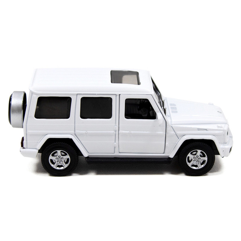 Іграшкова машинка металева MERCEDES BENZ G350, мерседес бенц, білий, відкр двері, інерція, 5*11*4см (250275)