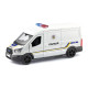Іграшкова машинка металева Ford Transit Van Поліція, біла, відкр двері, інерція, 1:32, 5*14*6см (250343U)