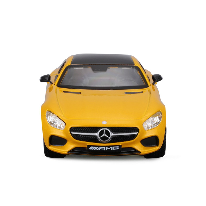 Машинка металева Mercedes-AMG GT Bburago 1:32, відкриті двері, жовта 14*5*5 см (18-43065)