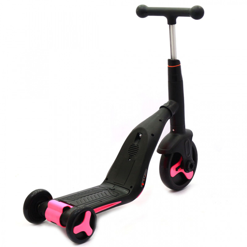Самокат-трансформер дитячий Best Scooter 3в1 Рожевий (JT 70708)