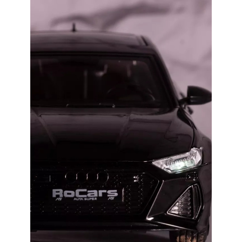 Іграшкова машинка металева Audi RS 7 Sportback (Ауди RS 7 Спортбек) «Автоексперт», чорна, батар., світло, звук, відкр. двері, від 3 р., 15*6*5, (40867)