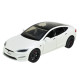 Машинка металева Tesla Model S Electrocar Тесла Модель S Електрокар біла 1:24 зарядна станція звук світло відч двері капот багажник гум колеса 18,5*7,2*5см (AP7713)