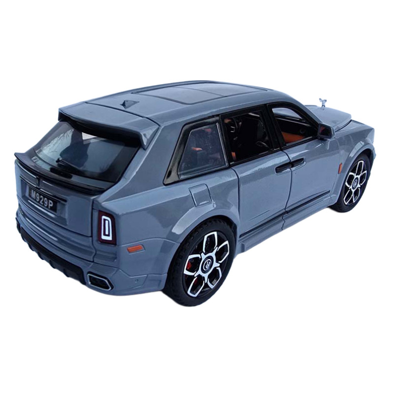 Машинка металева Rolls-Royce Cullinan 1:24 ролс ройс сірий світло звук 22*9*7,5см (RS-81720)