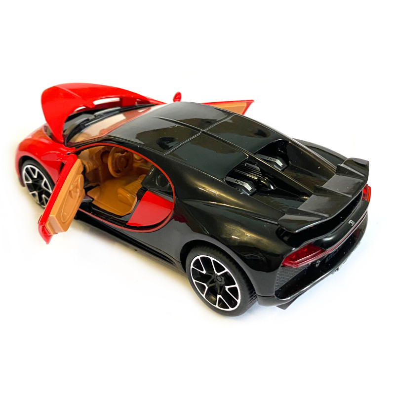 Ігрова машинка Бугатті Широн "Автопром" Bugatti Chiron (1:32) червон. інерц., світ, звук, відкр. двері,14*6*5 см (LF - 83880)