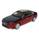 Машина металл BMW I7 БМВ красно-черная 1:24 свет звук 22*6,5*8см (68288A(R)