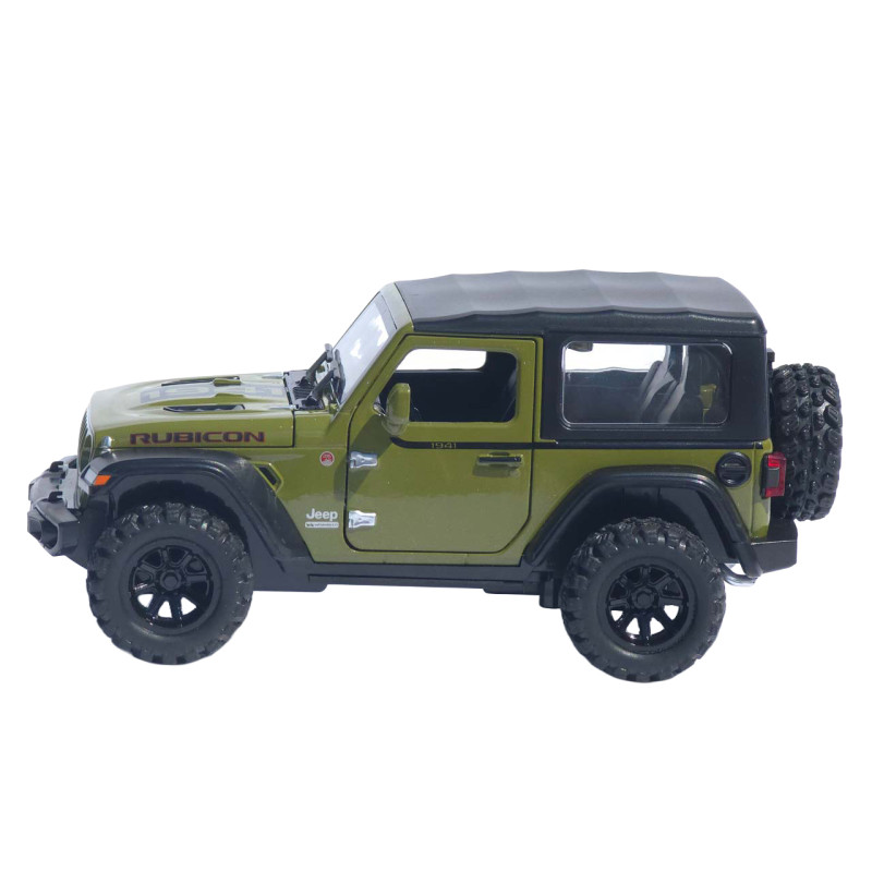 Машинка метал Jeep Wrangler Rubicon АвтоЕксперт зелена 1:32 світло звук інерція 14*6*6 см (LF-05124)