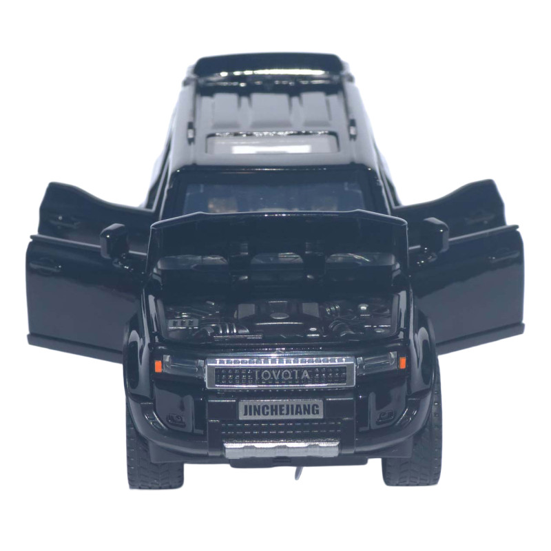 Машинка метал Toyota Land Cruiser Prado 250 АвтоСвіт чорна 1:32 звук світло інерція 15*6,5*6 см (AP-2105)