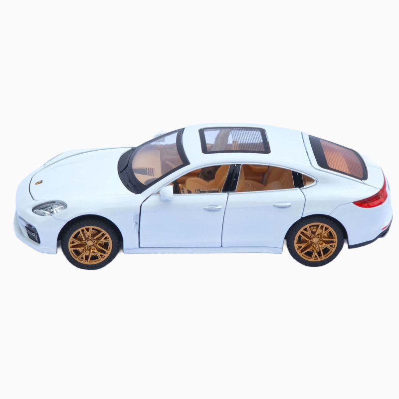 Машинка метал Porsche Panamera АвтоЕксперт біла 1:24 звук світло інерція 20*7,5*6 см (3120-04)