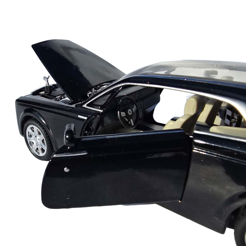 Машинка метал Rolls-Royce Sweptail чорна 1:24 звук світло інерція відкр двері баг капот 20*7*5,5 см (RS-87412)