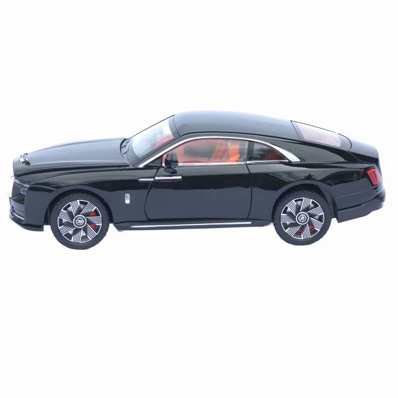 Машинка металева Rolls-Royce Spectre чорна 1:24 світло звук відкр двері капот багажник (1416-28)