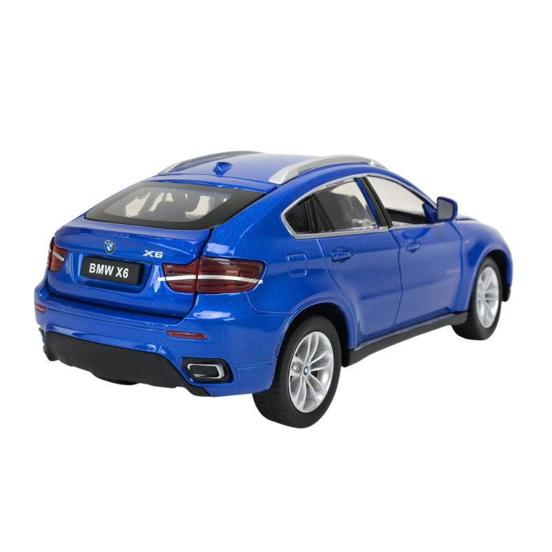 Машинка іграшкова Автопром «BMW X6» джип, 18 см, синій, світло, звук, двері відчиняються (68250A)
